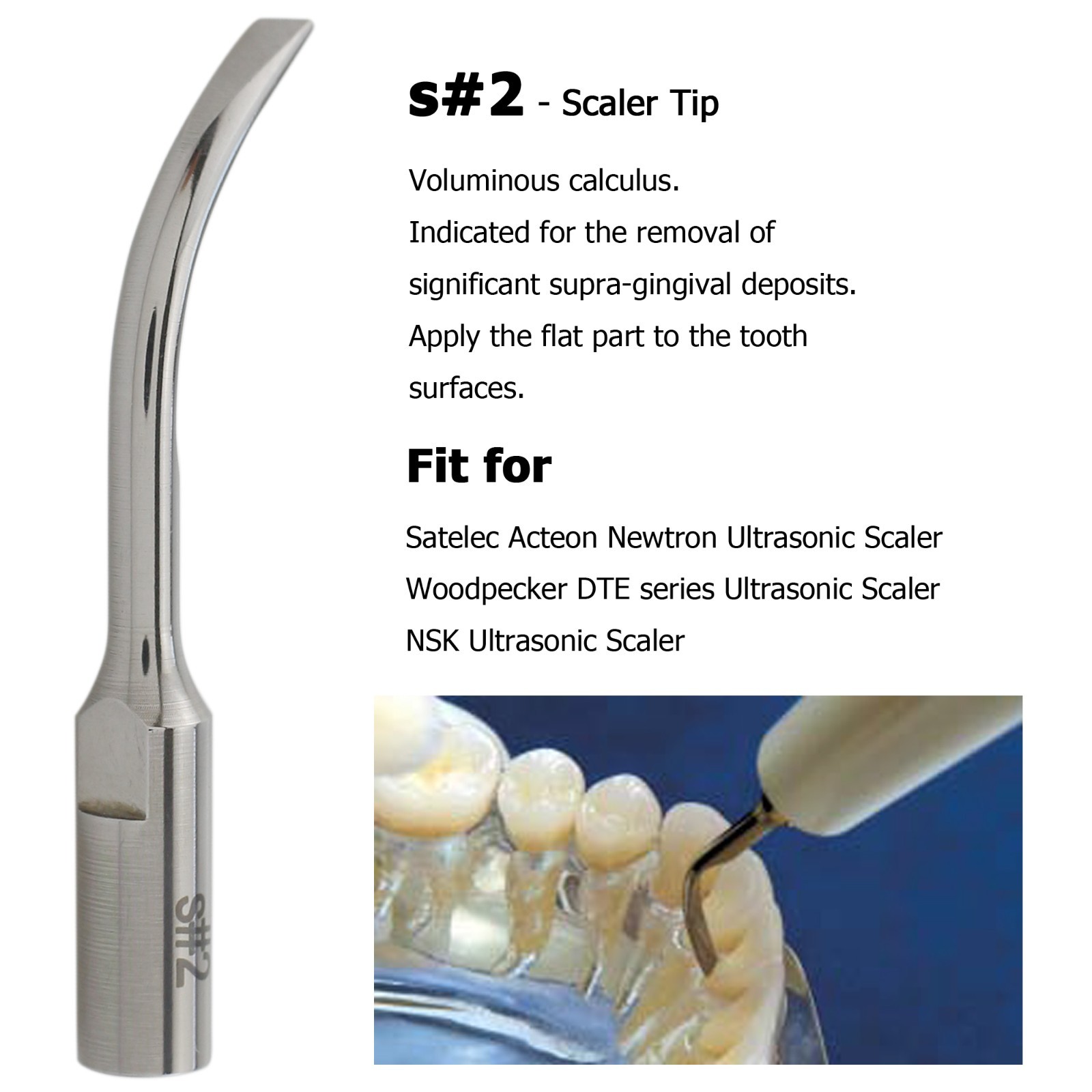 For Acteon Satelec Piezo Tips Dental Ultrasonic Scaler Tips H3 10Z 1S Newtron P5