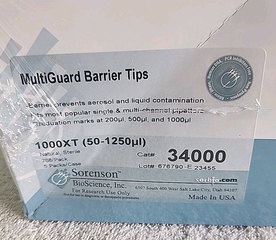 Sorenson Multiguard Barrier Tips 1000xt (50-1250ul) 34000