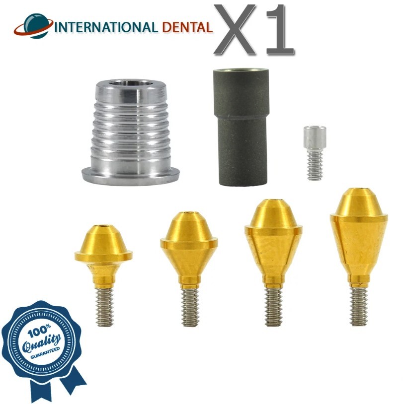 Titanium Straight Multi Unit 1.6 System CAD/CAM Set Int Hex 2.0mm Slim Platform