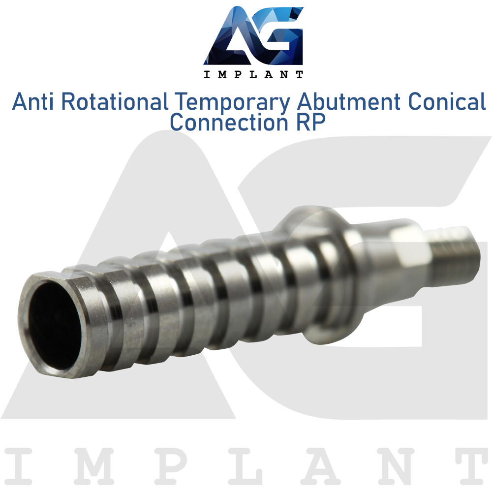 5 Titanium Temporary Abutment With Hex RP Conical Connection Dental