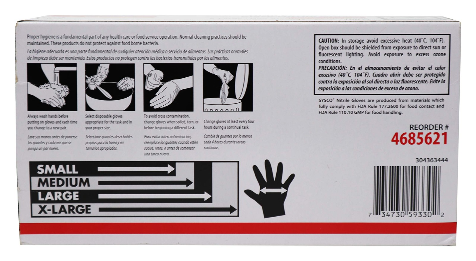 Classic Black Nitrile Extra Large Gloves Box, 100 Count