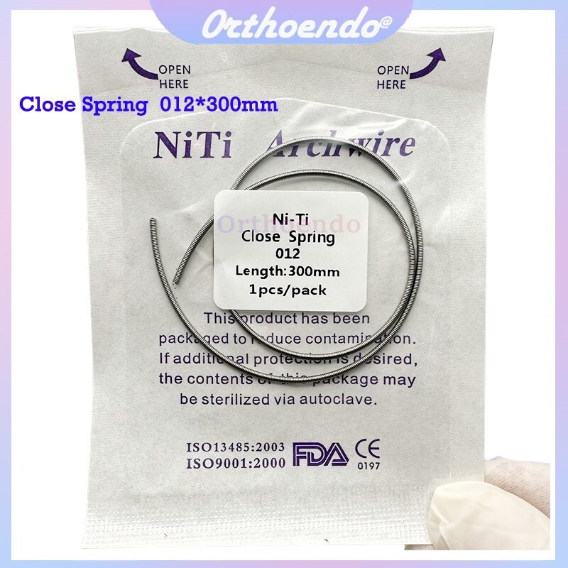 1/10 Pc Dental Orthodontic Close Coil Spring NiTi 012 inch Length 300mm 1pc/Pack