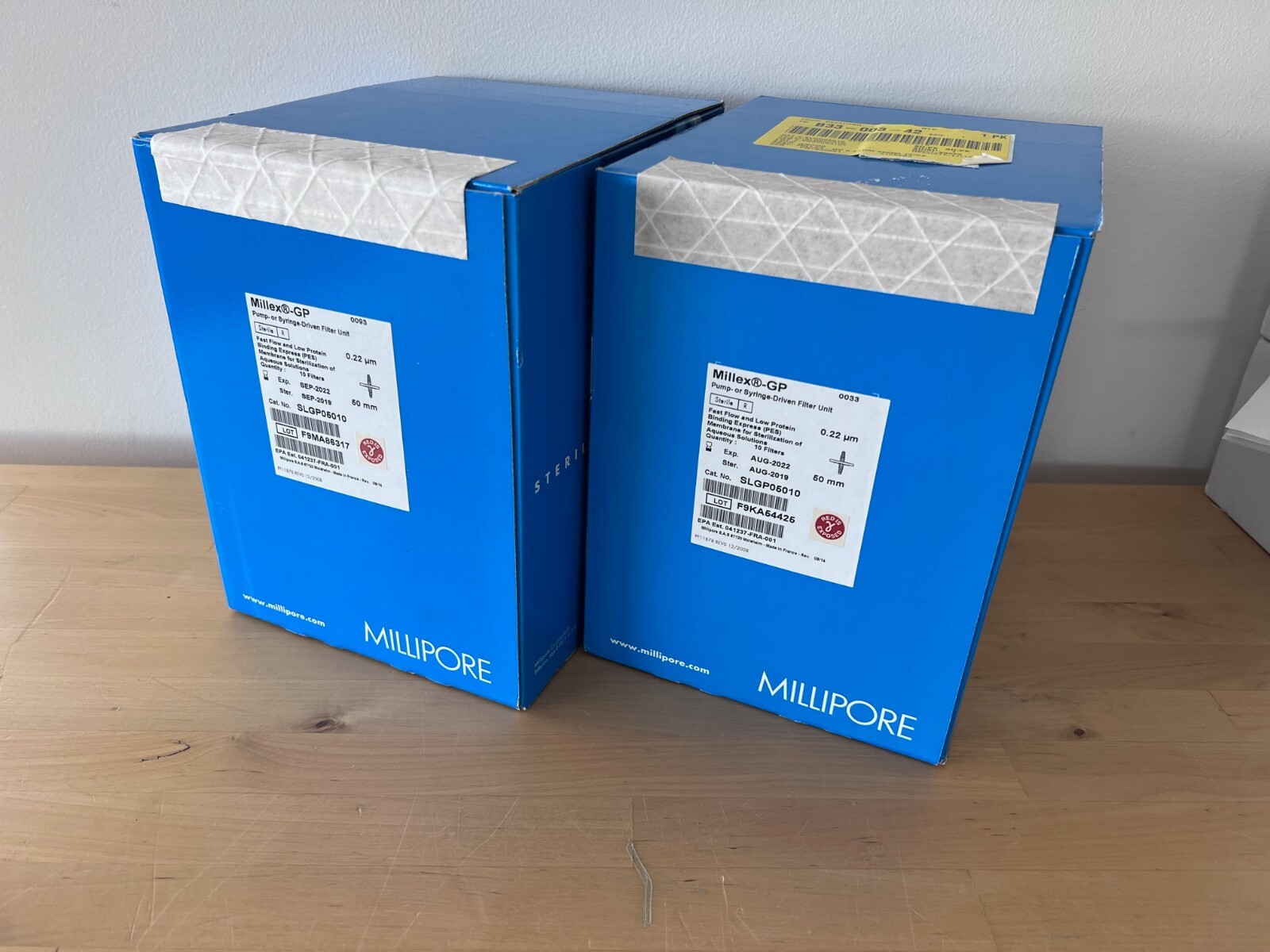 Millipore Millex-GP 50 mm syringe Filter SLGP05010, 0.22 µm pore size Exp 9/2022