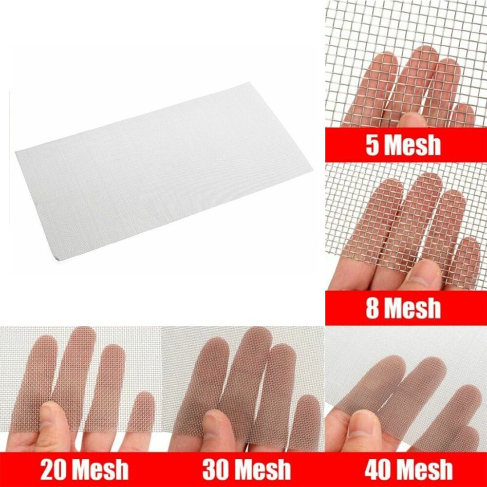 Stainless-Steel 5/8/20/30/40 Mesh Woven Wire Filtration Screen Filter 15cmx30cm