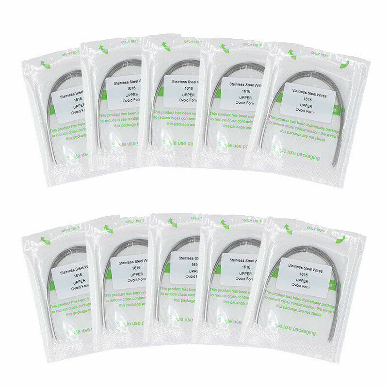 50 Packs Dental Orthodontic Stainless Steel Rectangular Arch wires 16×16 Upper