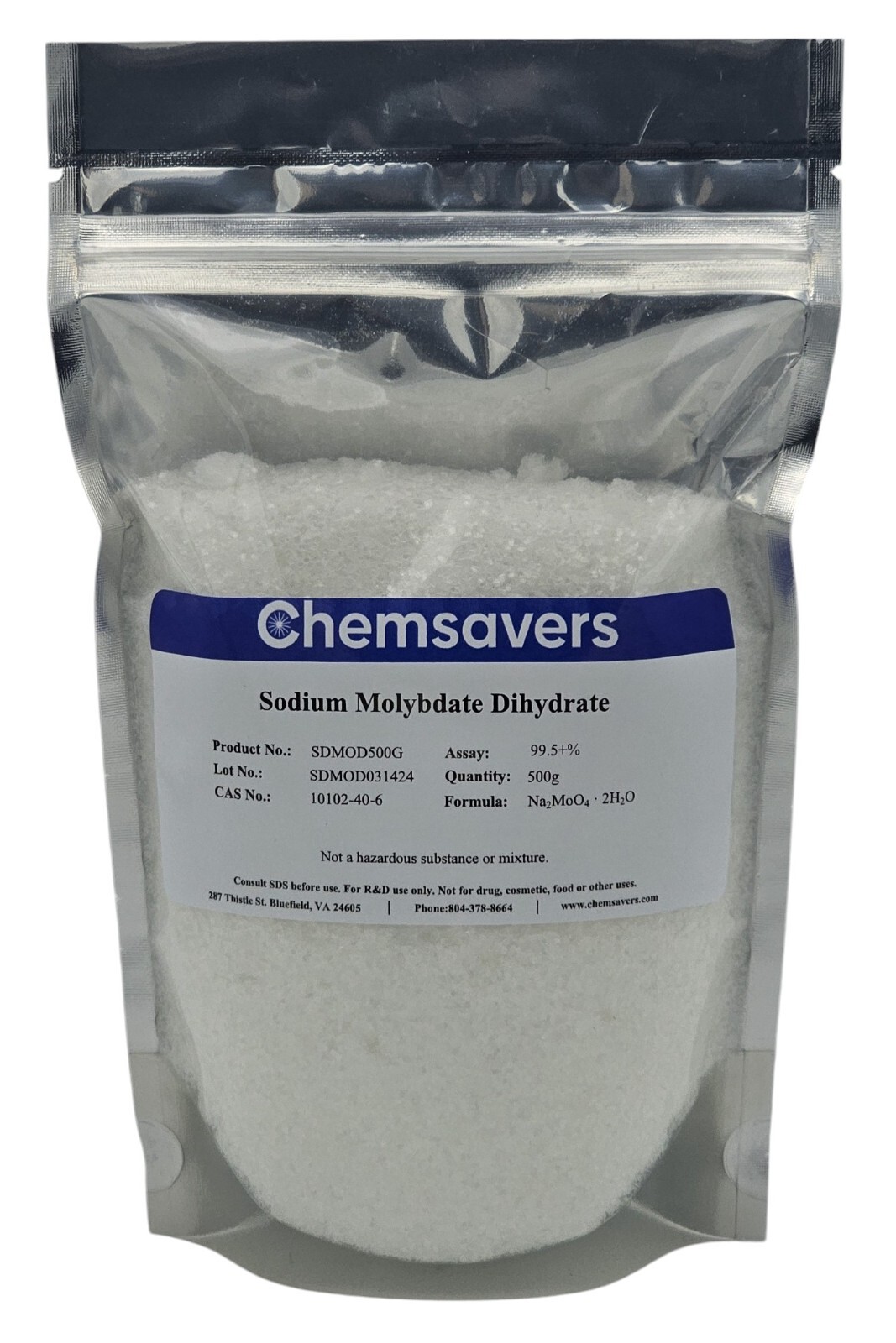 Sodium Molybdate Dihydrate, 99.5+%, 500g