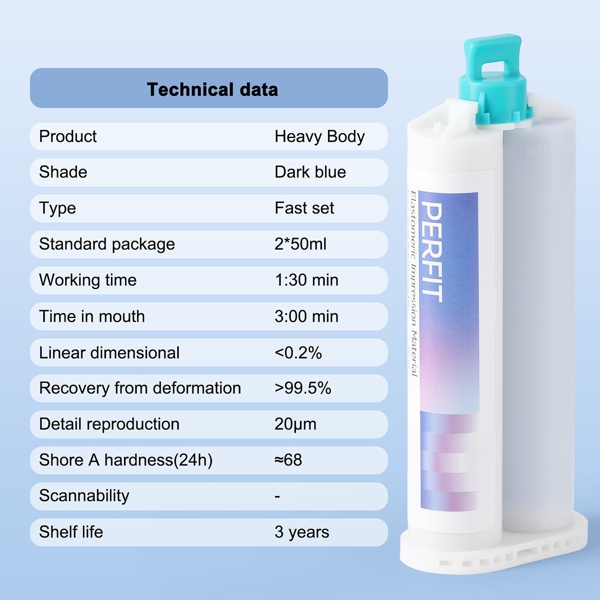 US Dental Impression Materia Regular/Heavy Body Normal/Fast Set/Normal Alginate