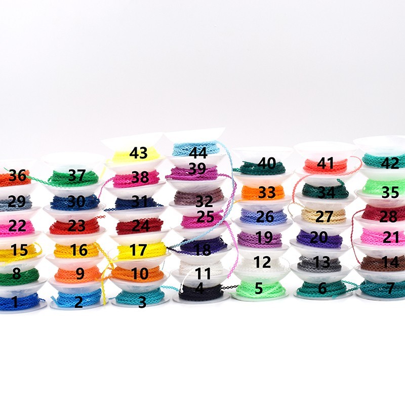 Dental Orthodontic Elastic Power Chain Rubber Braces Bands Continuous/Short/Long