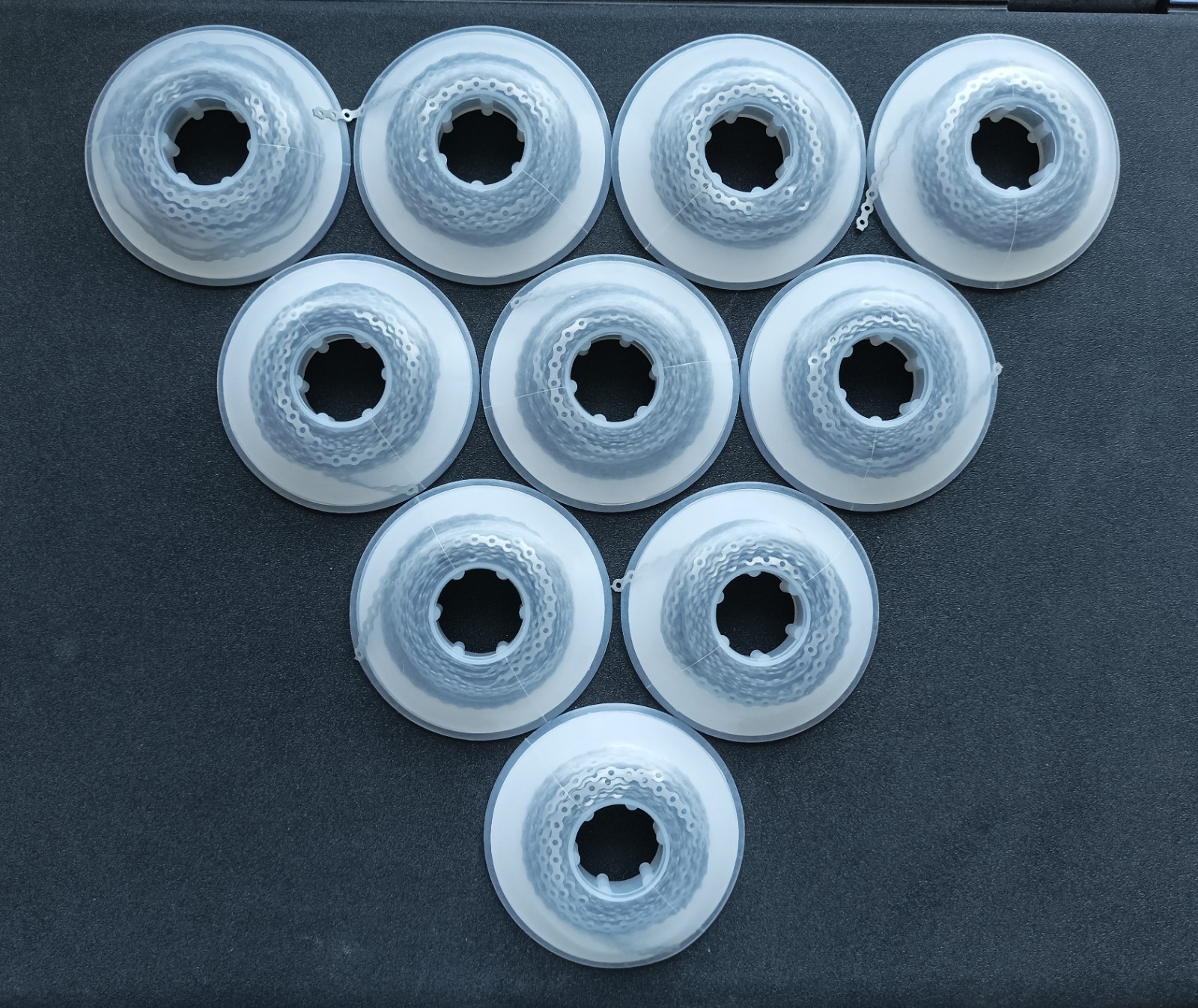 10Rolls Dental Orthodontic Elastic Power Chain Rubber Bands Ligature Chain Long