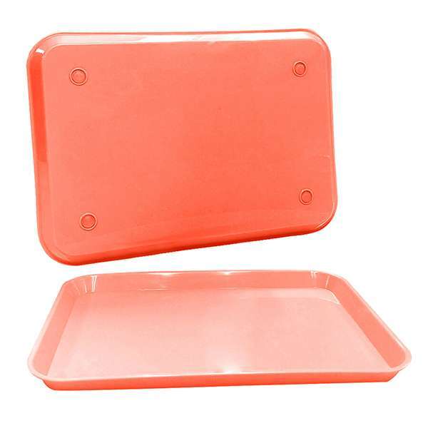 plastcareusa Set-Up Trays, Flat Size B (Ritter) PINK 20/Pk Autoclavable
