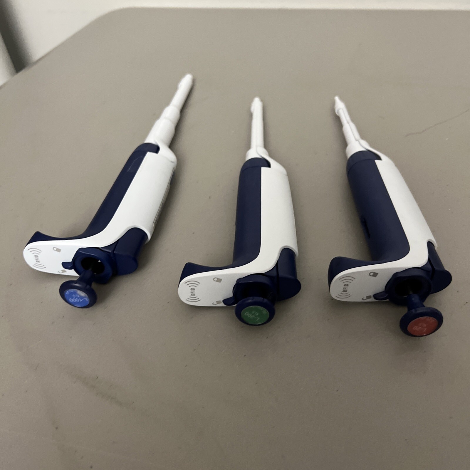 Set of 3 Rainin Pipet-Lite XLS Pipette L20,L200,L1000 XLS LTS Pipette Pipetman