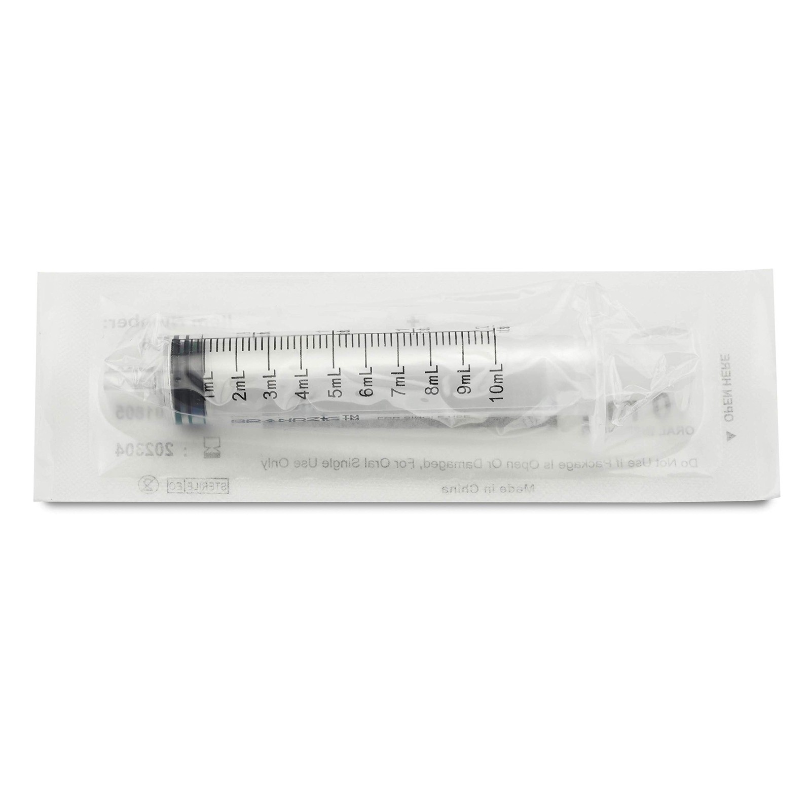 10ml Oral Syringes – 100 Pack – Luer Slip Tip, 100 Count (Pack of 1), clear