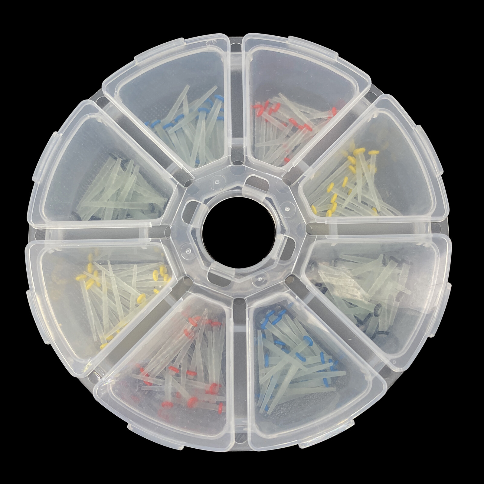200 Pcs Dental Fiber Post Glass Quartz Teeth Restorative 1.0 1.2 1.4 1.6 1.8mm