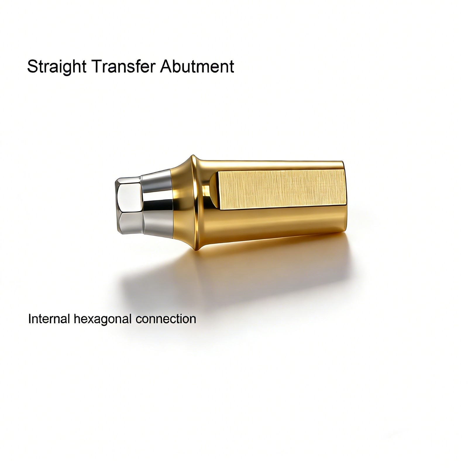 Dental Ti Mini Regular Platform Straight Transfer Abutment Hex Fits Hiossen ET
