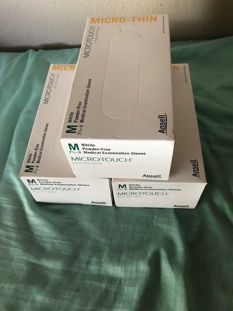 Ansell Micro-Touch Powder Free Nitrel Gloves 7 1/2 -8 Lot of 3