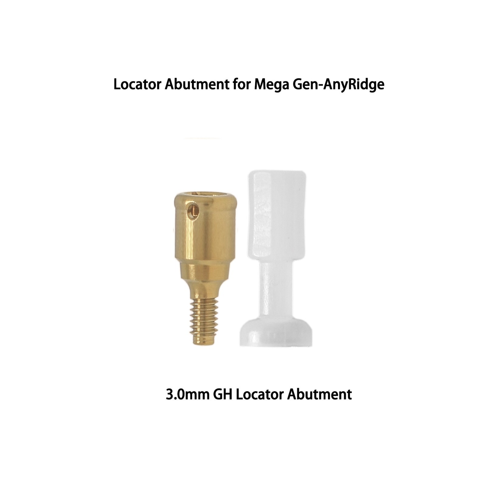 Overdenture Locator Abutments Anchor for Megagen AnyRidge Male Caps Removable
