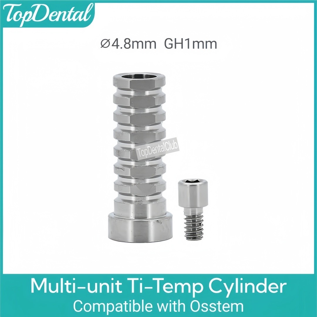 Dental Titanium Temporary Cylinder MU Sleeve Multi Unit Abutment Fit ITI/NOB/OSS
