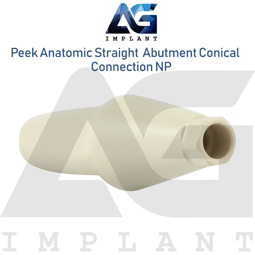 10 Peek Temporary Anatomic Straight Prosthetic System NP Conical Connection