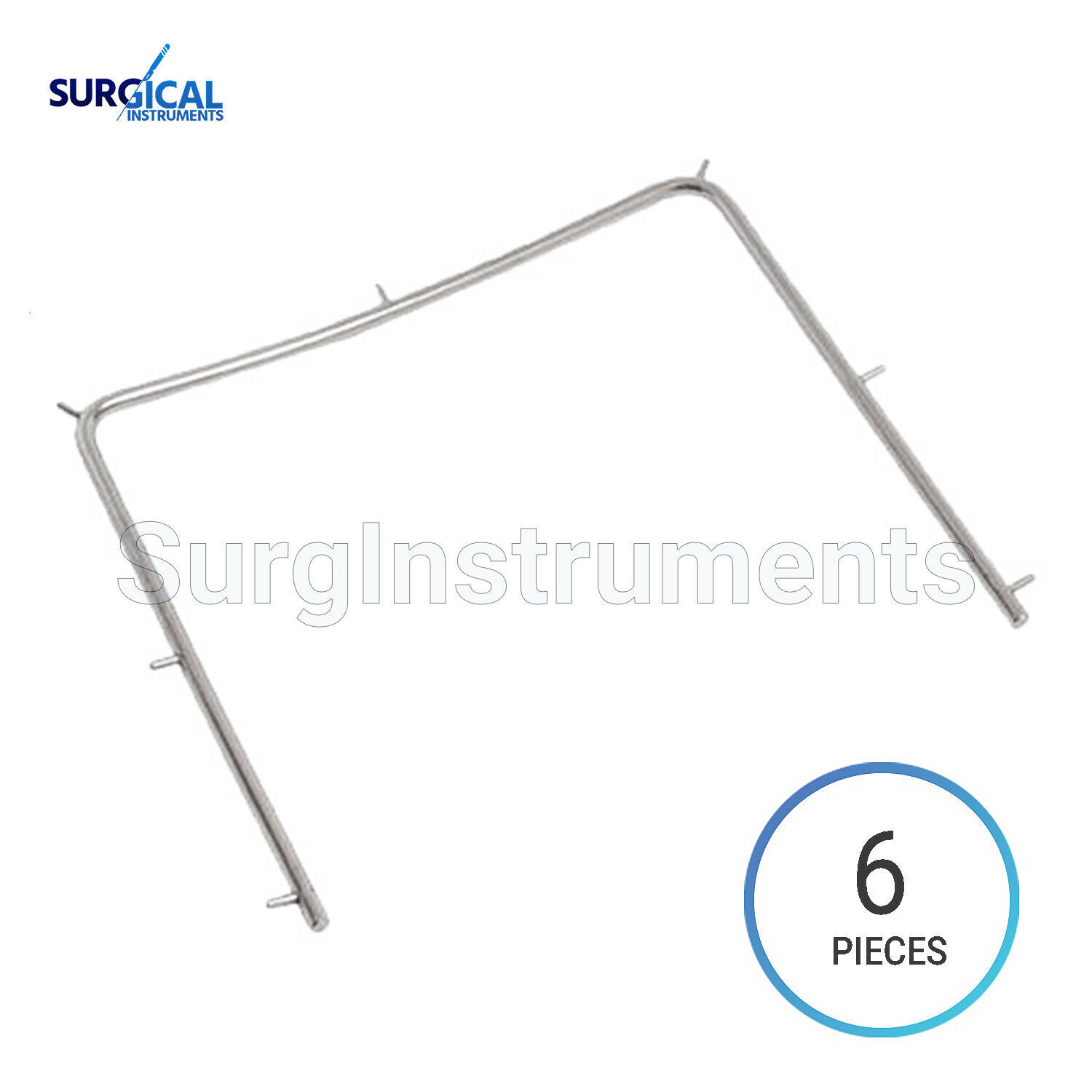 6 x Dental Rubber Dam Frame Dental Rubber Dam Instruments 5×5â€�