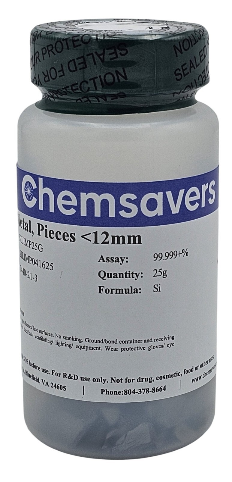 Silicon Metal, Pieces 12mm, 99.999+%, 25g
