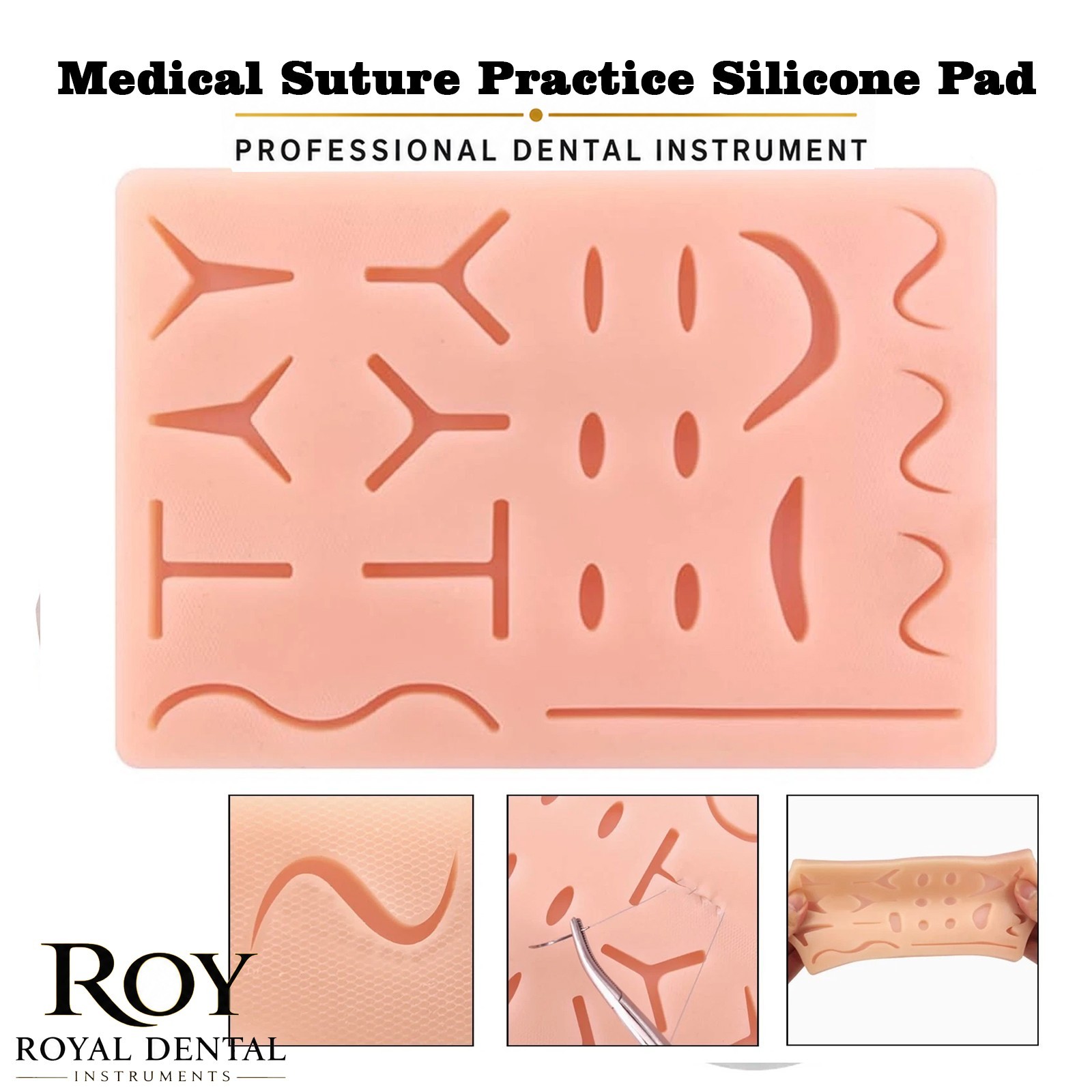 New Medical Skin Suture Practice Silicone Pad Wound Simulated For Training Kit