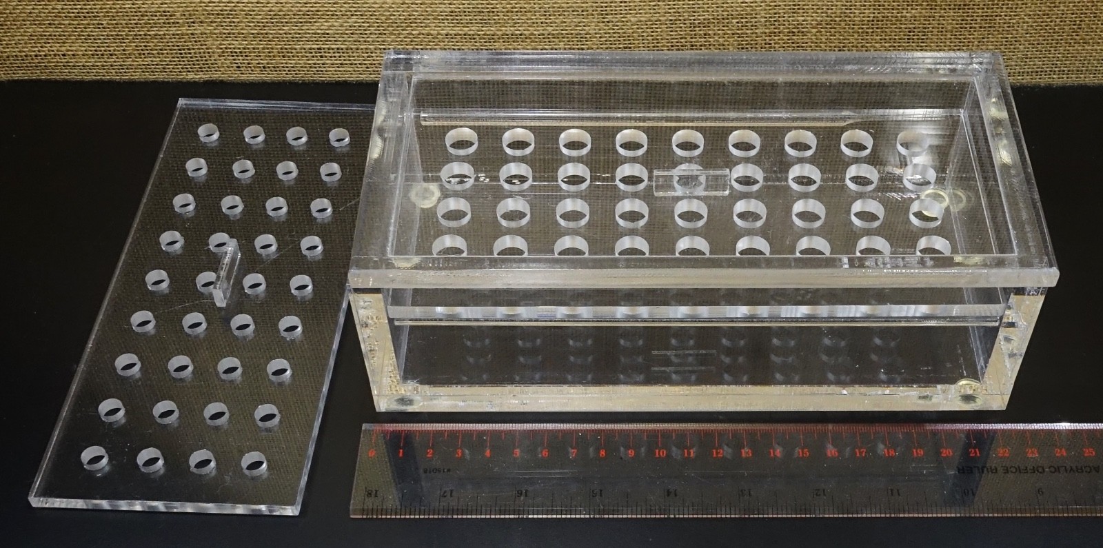 Acrylic Beta Radiation Shielding & Storage Box for 0.5, & 1.5/2mL Tubes