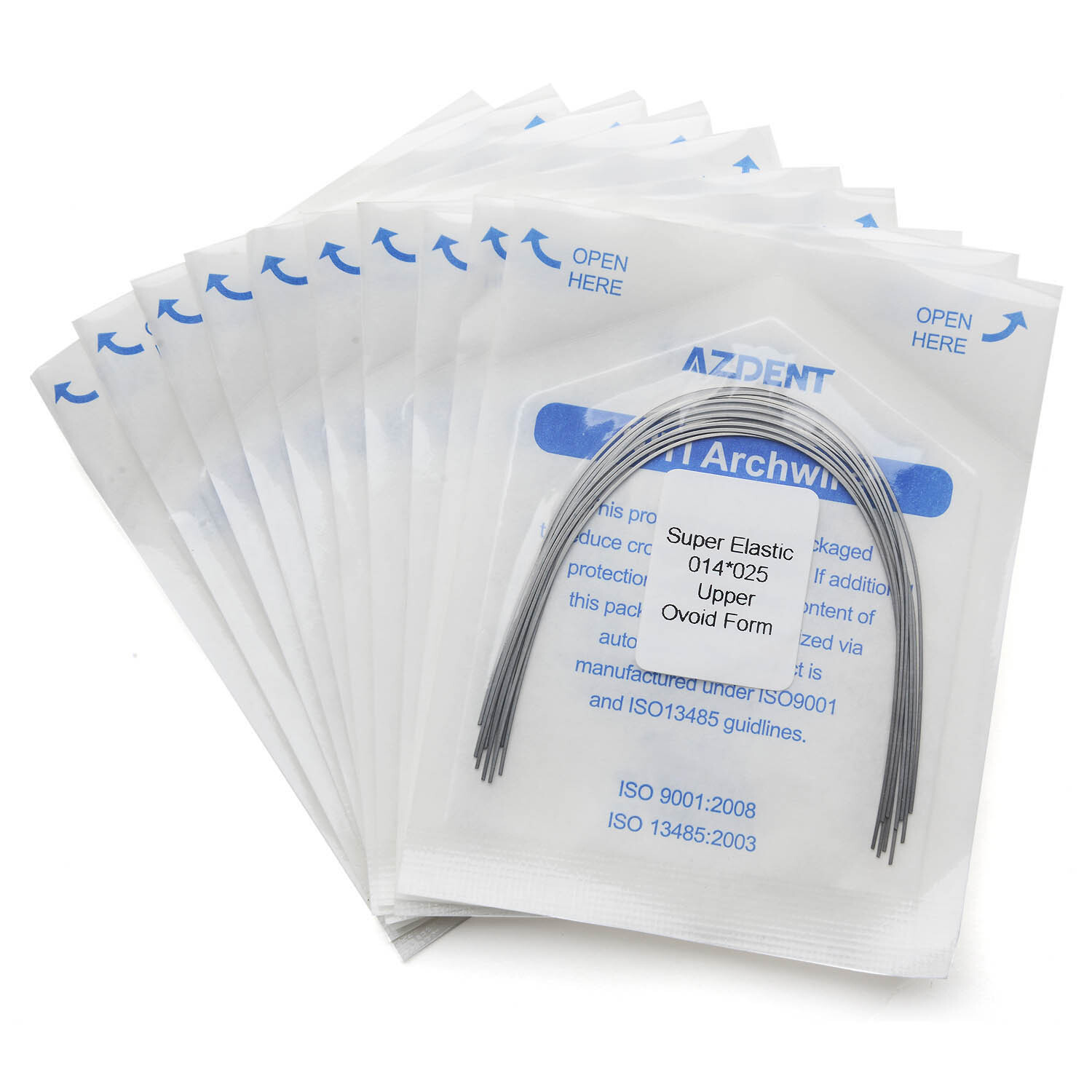 Dental Ortho Braces Brackets Roth MBT/Niti Super Elastic Arch Wires Rectangular