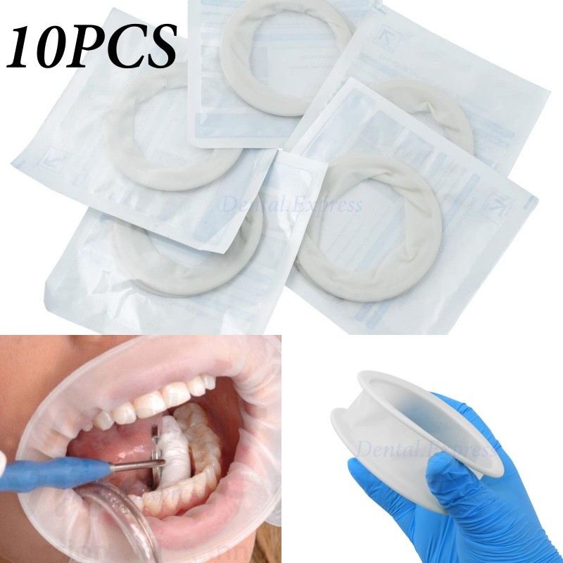 10Pcs Disposable Dental Mouth Opener Sterile Rubber Dam Cheek Retractor O Shape