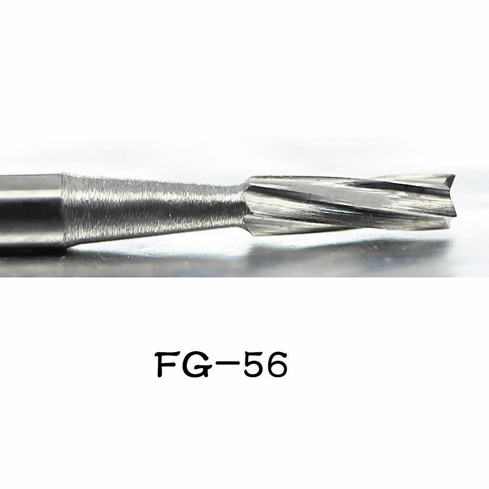 10 Pcs Dental High Speed Handpiece Tungsten Carbide Burs FG56/57/58/59/60 Choose