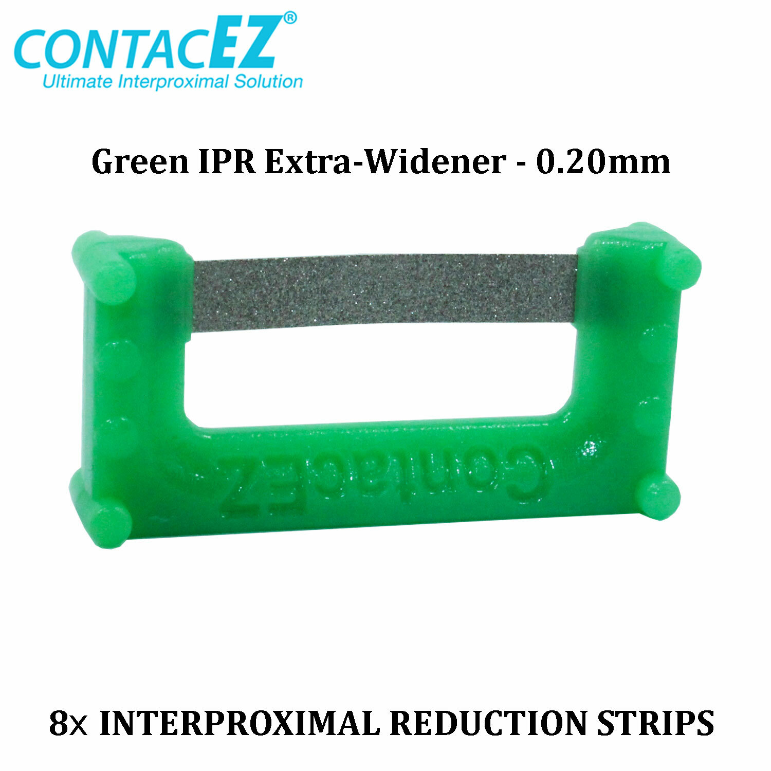 Dental ContacEZ Restorative Orthodontic IPR Interproximal Reduction 8pcs Green