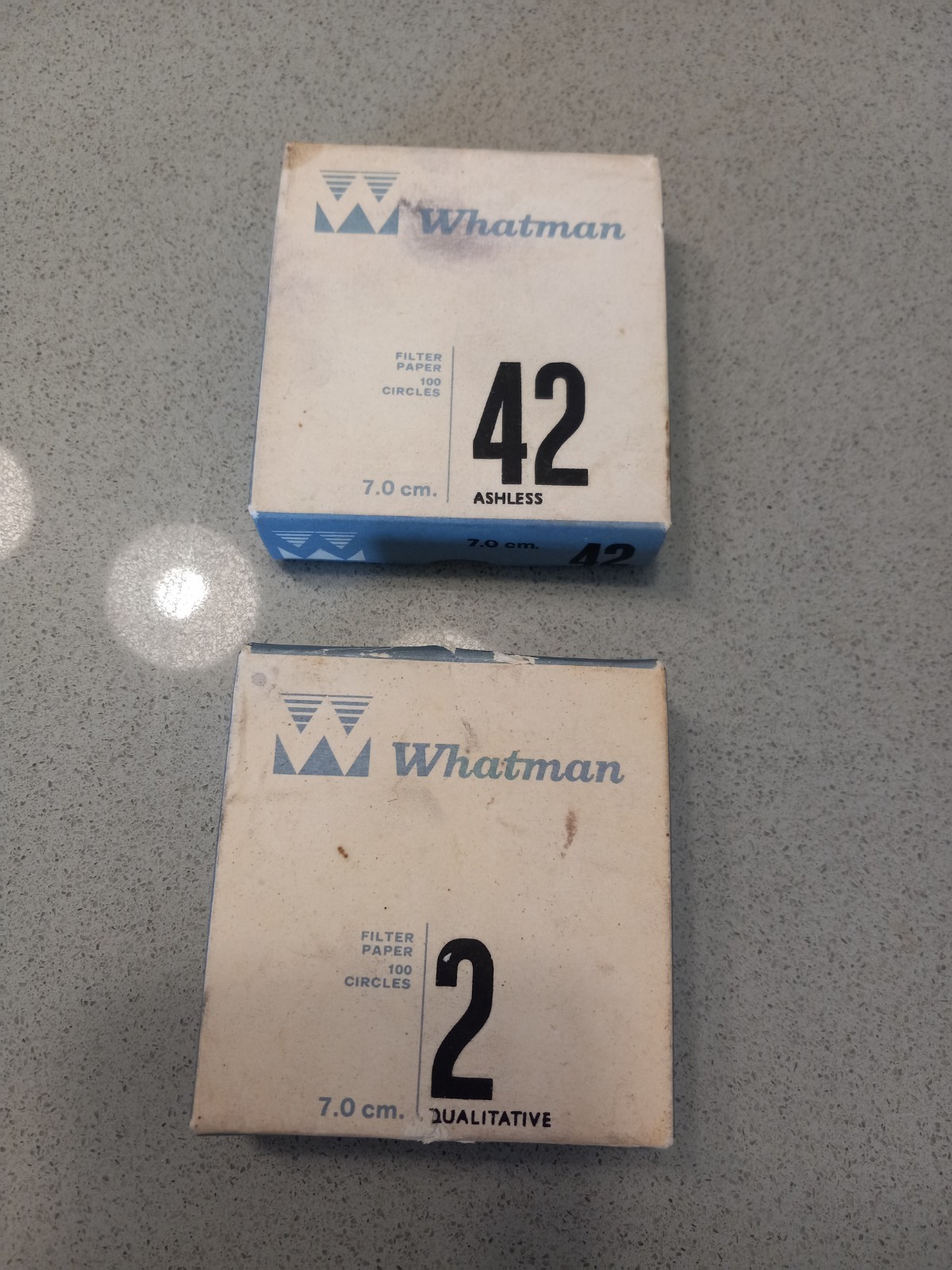 Filter Papers 2 Qualitative & 42 Ashless Lot Of 2 Boxes See Notes
