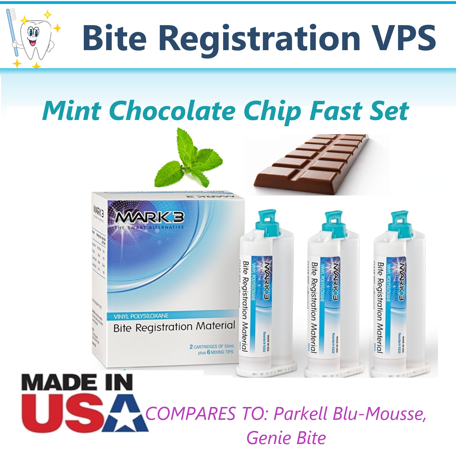 Dental Bite Registration VPS Impression Material Regular Set, Super Fast Set