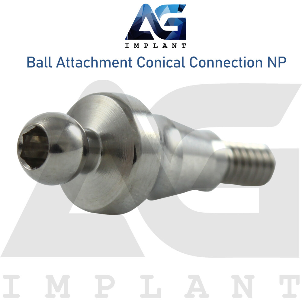 Ball Attachment Soft Silicone Cap Set Conical Connection NP System 2.25mm