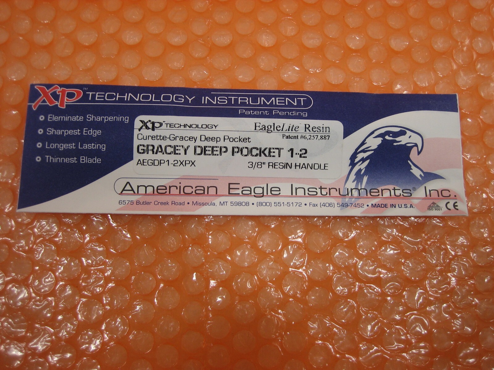 American Eagle Gracey Deep Pocket 1-2 EagleLite 3/8″ Resin Handle AEGDP1-2XPX
