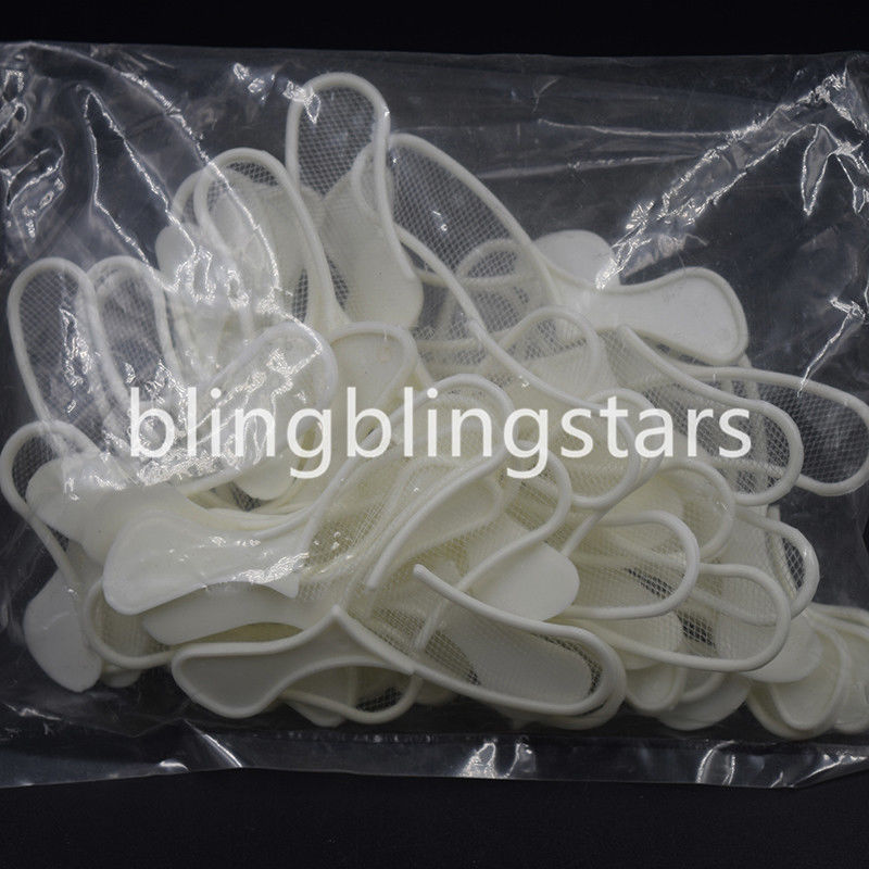 Dental Registration 100 Pcs Sideless Trays Disposable Impression Bite Triple