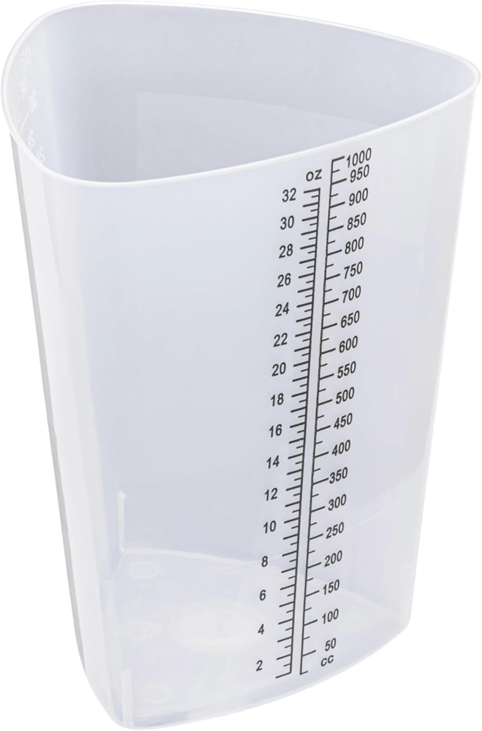 Plastic Graduated Triangular Container Beaker Measuring Cups Set 5 Pack 32oz