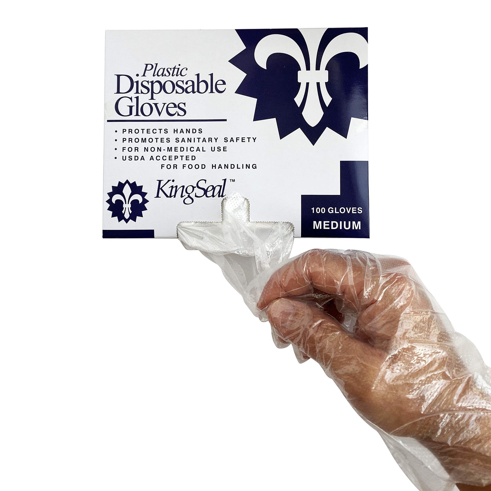 1000 Count Embossed Poly Foodhandling Gloves, Powder-Free, Quick Change, Size…