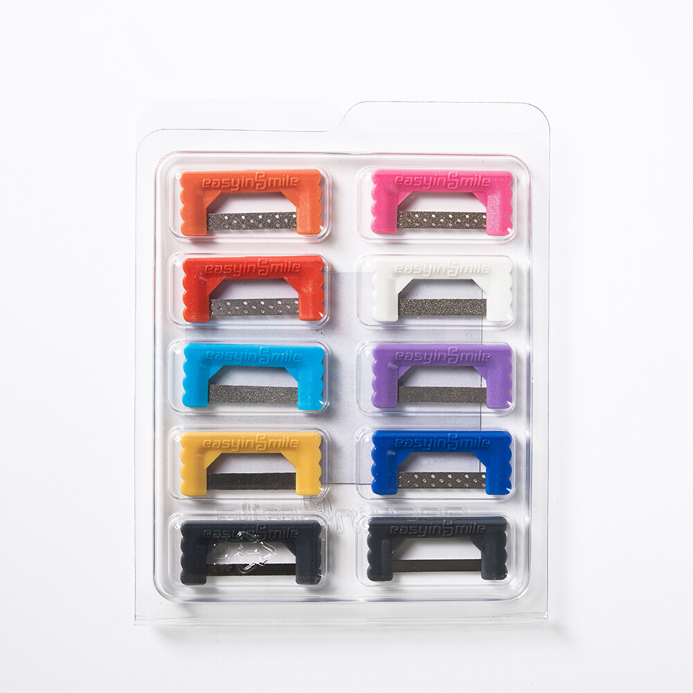 10Pcs Orthodontic Interproximal Reduction Enamel Kit Dental IPR Strips Ortho Saw