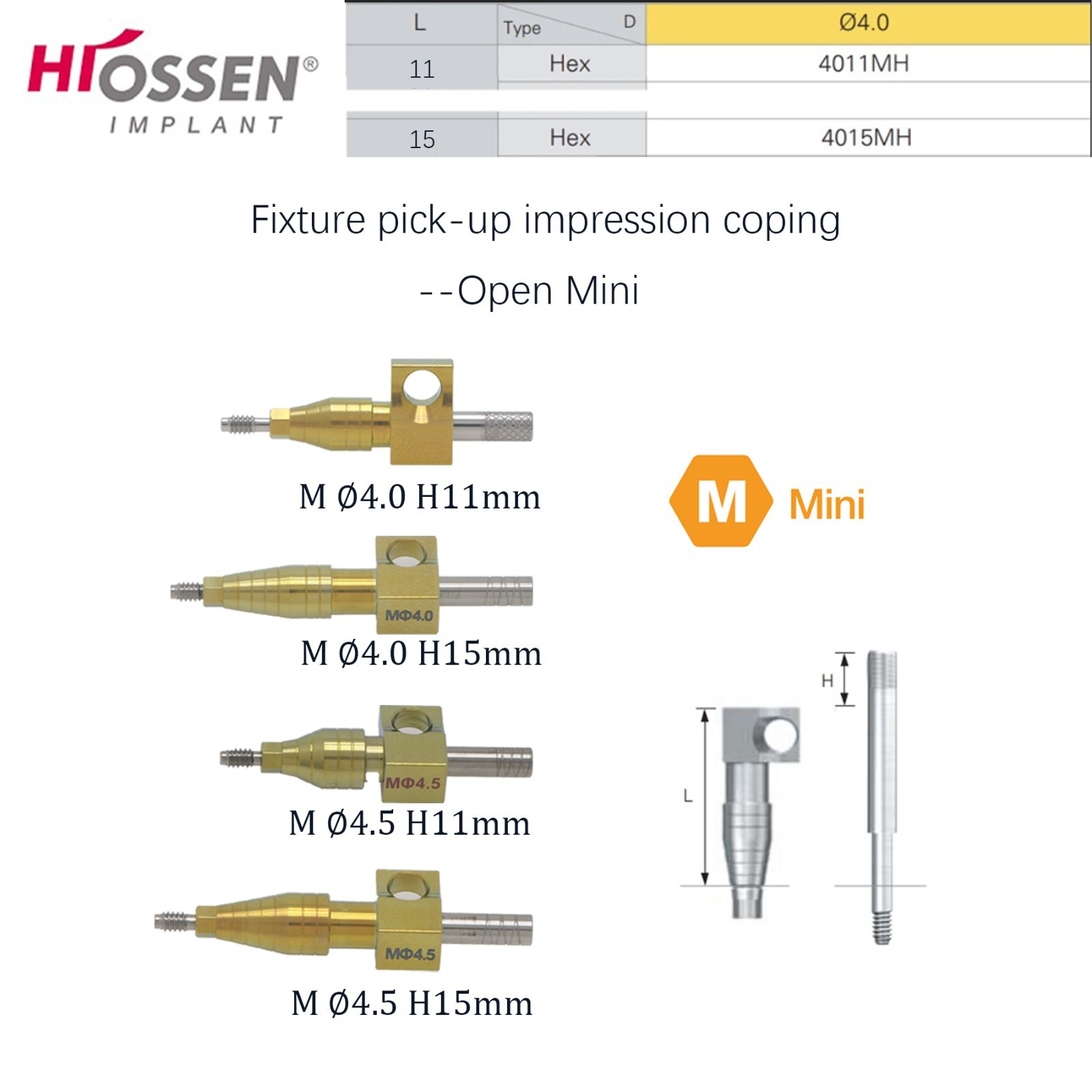 Dental Healing Locator Abutment Transfer Tray Lab Analog For Hiossen Osstem M/R