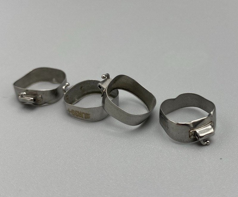 4pcs/kit Dental Orthodontic Molar Bands&Buccal Tubes #29-44+ Roth 018/022