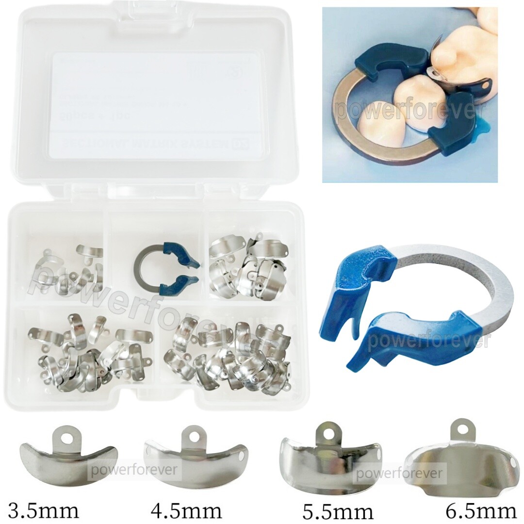 Dental Sectional Contoured Matrix System Matrices Bands Clip Clamp Holder Ring