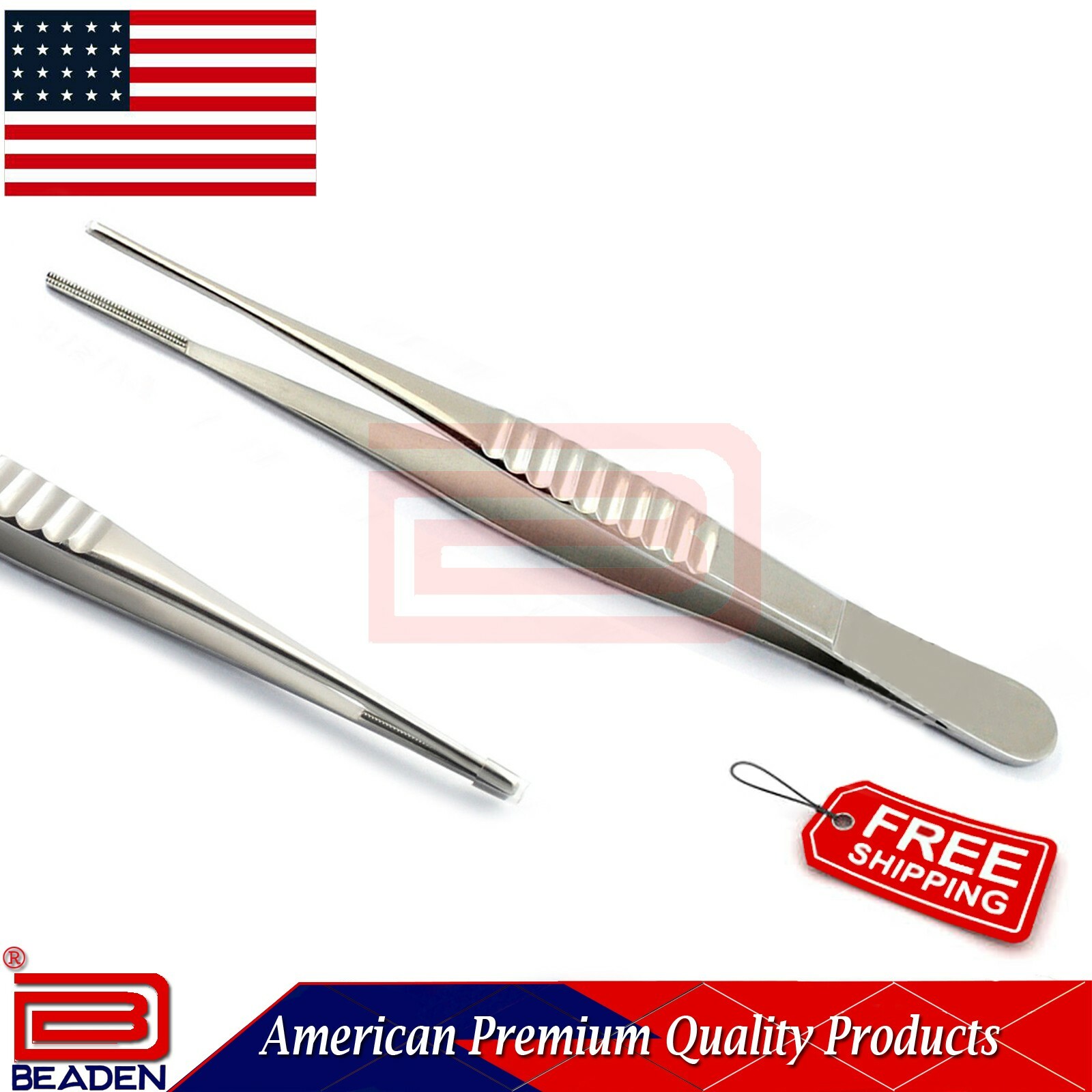 Surgical Cotton Dressing Debackey Forceps Dental Serrated Tip Medical Pliers