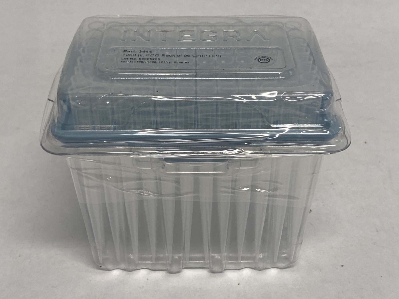(672) INTEGRA 1250uL GripTip Pipette Tips 7x 96/ECO Rack 3444