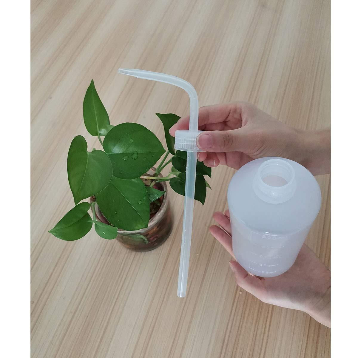 Valchoose 2Pack 500ml Squeeze Bottle 16.9oz, No Spill Wash 2x500ml, White