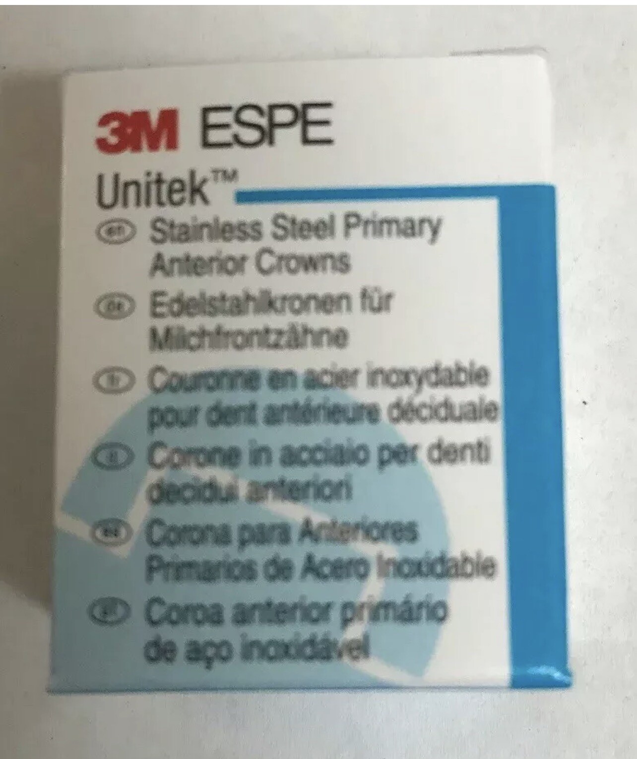 3M ESPE 907023 Unitek Steel Primary Anterior Crowns #3 Upper Left Lateral 5/Pk