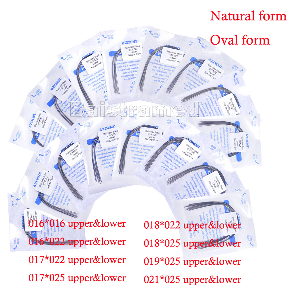 10X Dental Orthodontic Stainless Steel Arch Wire Rectangular Ovoid/Natural Form