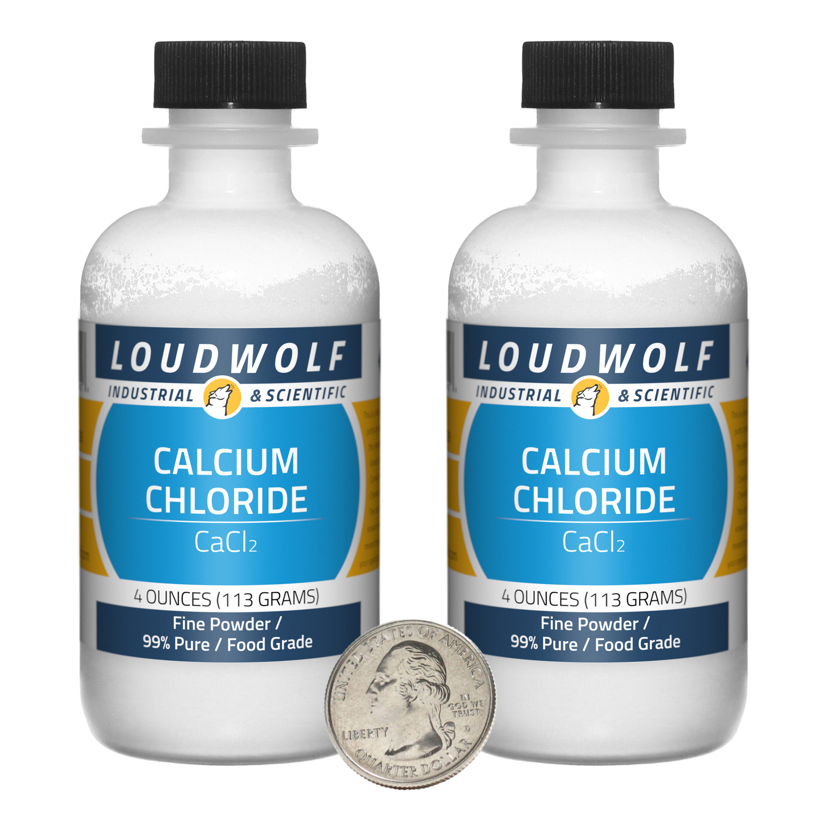 Calcium Chloride / 8 Ounces / 2 Bottles / 99% Pure Food Grade / Fine Powder