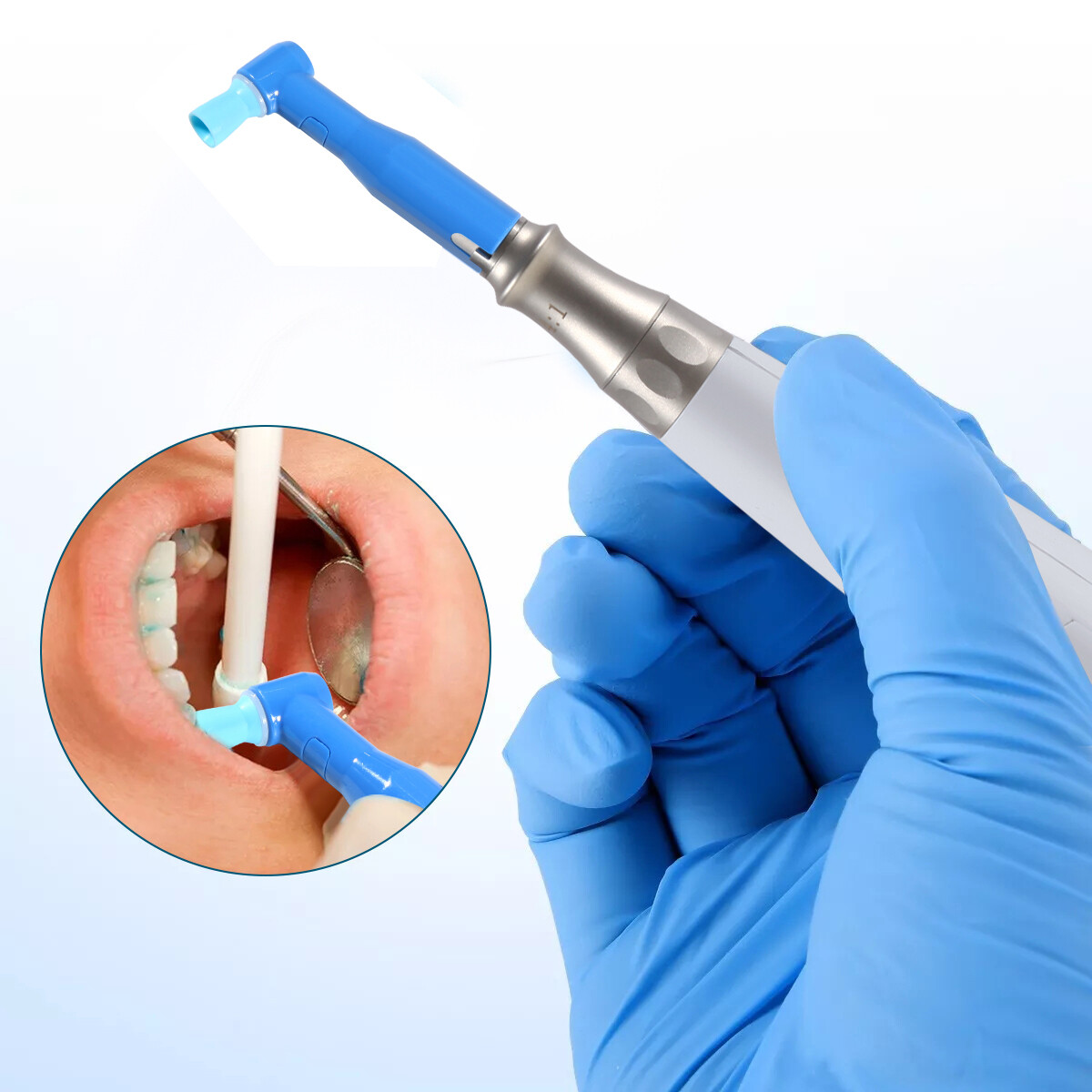 Dental Disposable Prophy Angles Regular Latex Free Contra Angle 105° Firm 100pcs