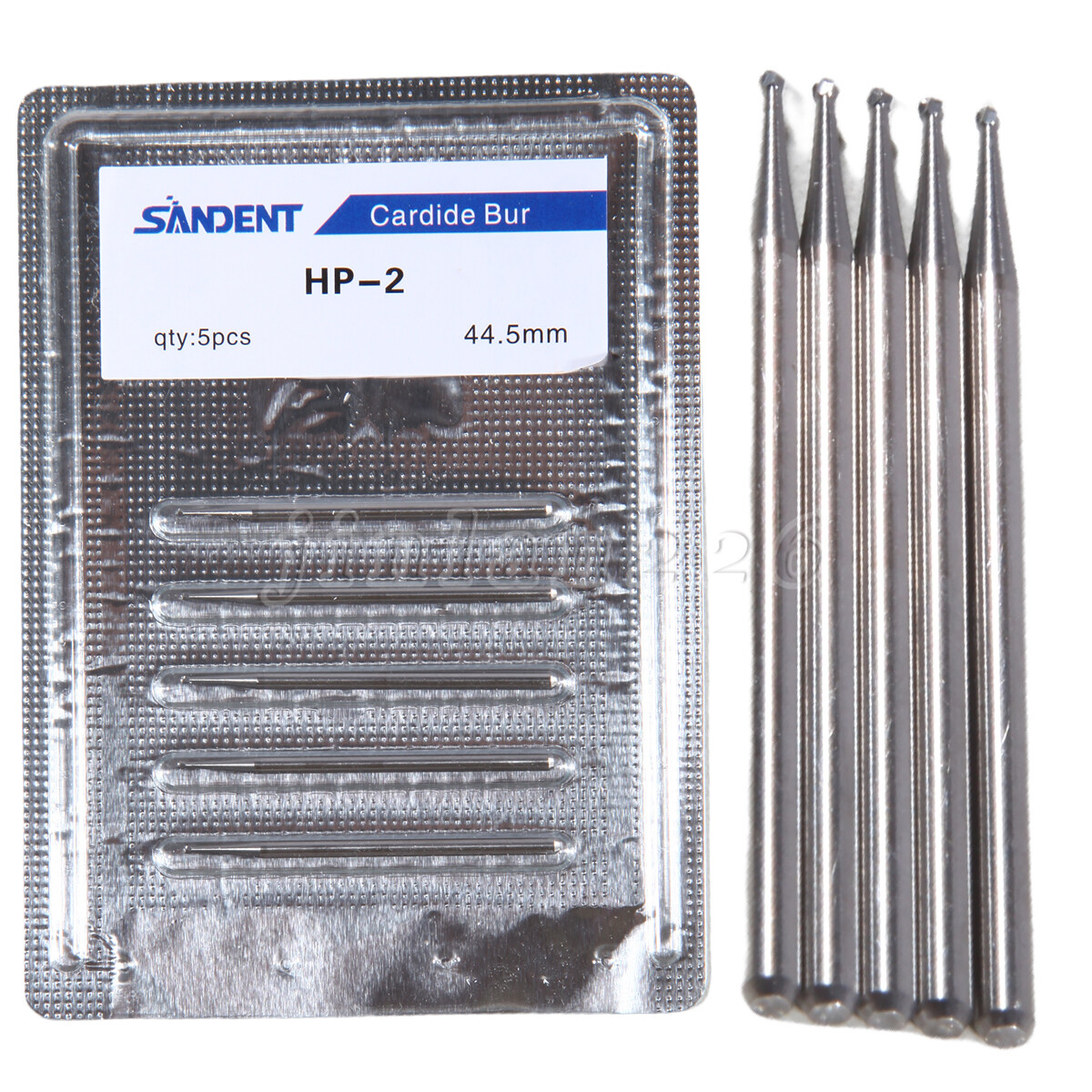 Dental Tungsten Carbide Bur 44.5mm Long Shank HP for Straight Handpiece HP2 HP8