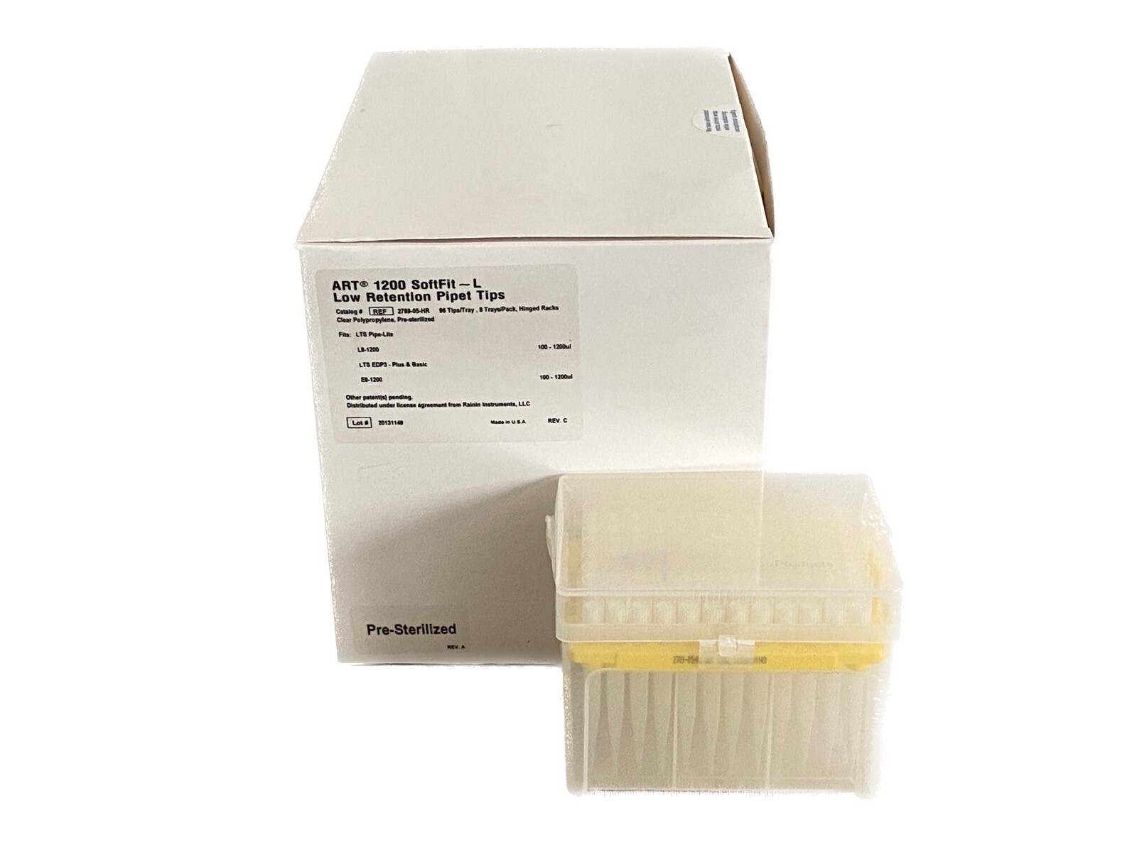 (768) RAININ ART 1200uL SoftFit-L Low Retention Filter Pipet Tips PCR 2789-05-HR